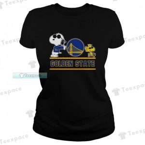 Golden State Warriors Snoopy And Woodstock Funny T Shirt Womens