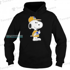 Golden State Warriors Snoopy Middle Fingers Funny Hoodie