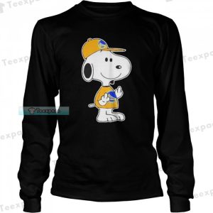 Golden State Warriors Snoopy Middle Fingers Funny Long Sleeve Shirt
