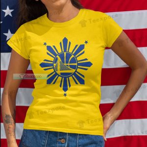 Golden State Warriors Snowflake Logo T Shirt Womens