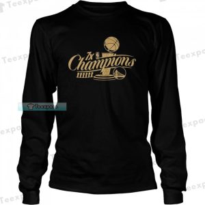 Golden State Warriors Sportiqe 7 Time NBA Finals Champions Long Sleeve Shirt