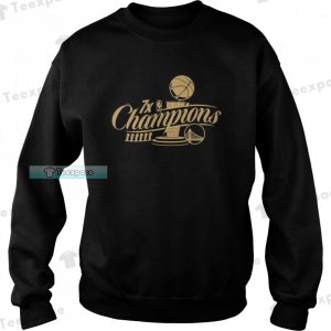 Golden State Warriors Sportiqe 7 Time NBA Finals Champions Sweatshirt