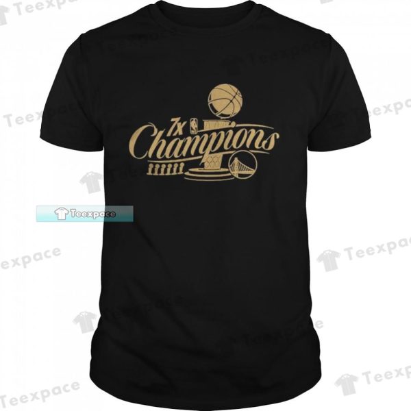 Golden State Warriors Sportiqe 7-Time NBA Finals Champions Shirt