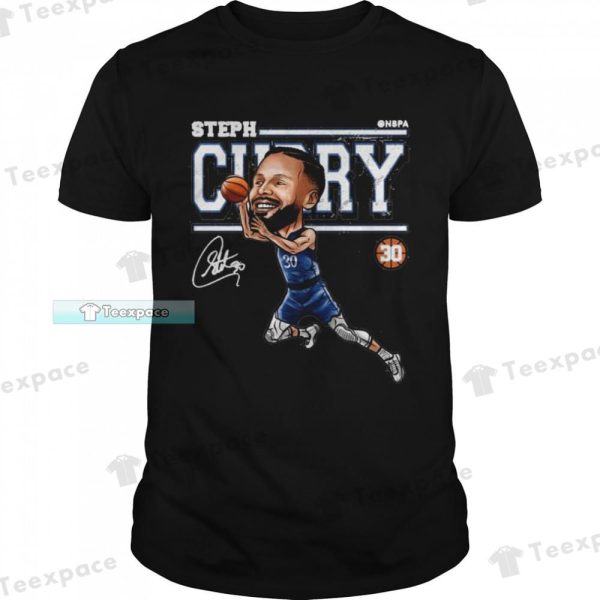 Golden State Warriors Steph Curry Cartoon Signature Shirt