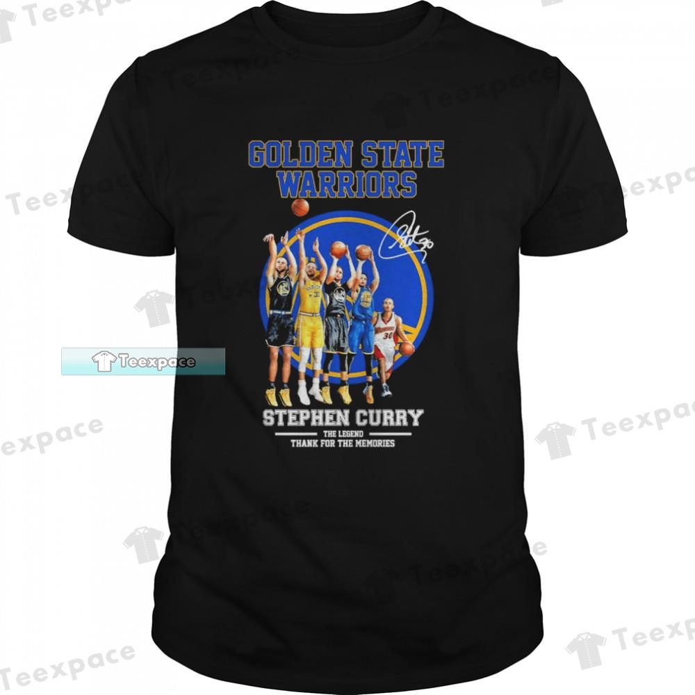 Golden State Warriors Stephen Curry The Legend Thank For The Memories Unisex T Shirt