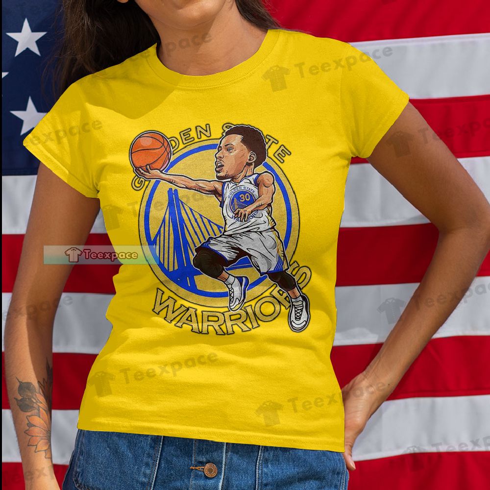 Golden State Warriors Super Player Curry T Shirt Womens