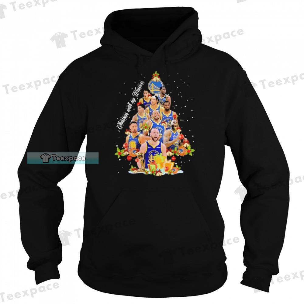 Golden State Warriors Team Christmas With My Warriors Tree Hoodie