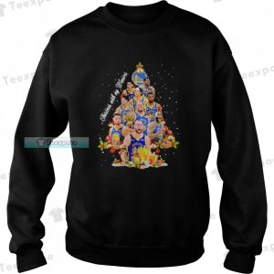 Golden State Warriors Team Christmas With My Warriors Tree Sweatshirt