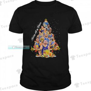 Golden State Warriors Team Christmas With My Warriors Tree Unisex T Shirt