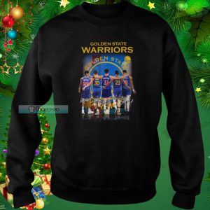 Golden State Warriors Wiggins Thompson Poole Signatures Sweatshirt