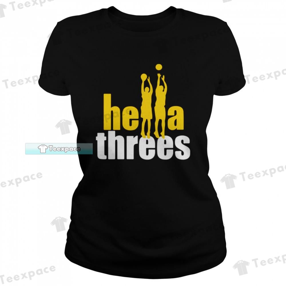 Hella Threes Golden State Warriors T Shirt Womens