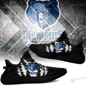 Memphis Grizzlies Black Scratch Yeezy Shoes Grizzlies Gifts