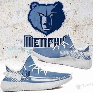 Memphis Grizzlies Curved Dot Pattern Yeezy Shoes