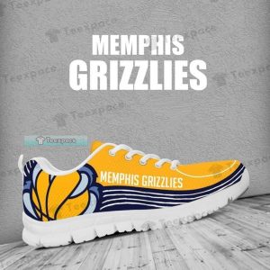 Memphis Grizzlies Curved Stripes Claw Logo Sneakers
