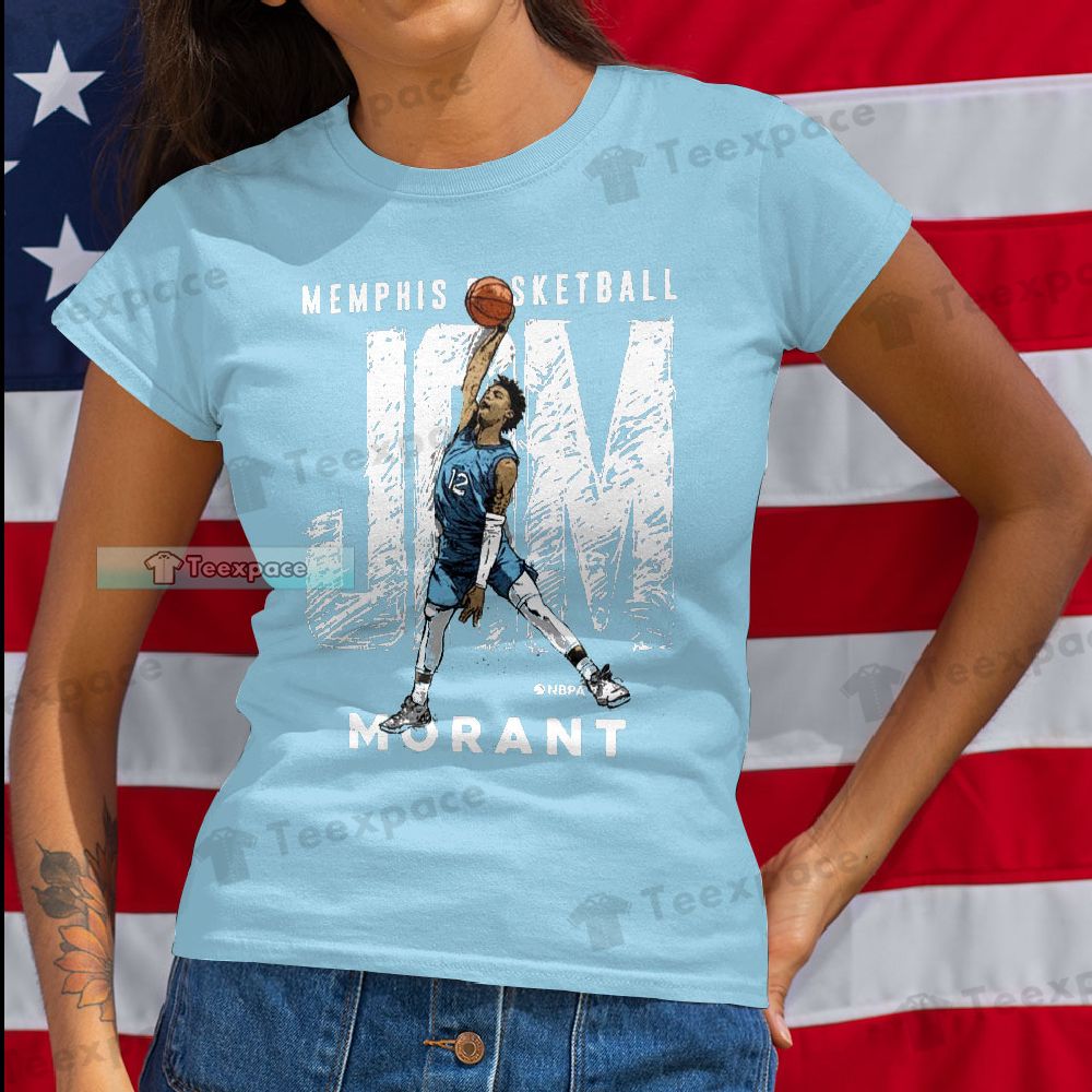 Memphis Grizzlies Ja Morant Painting T Shirt Womens