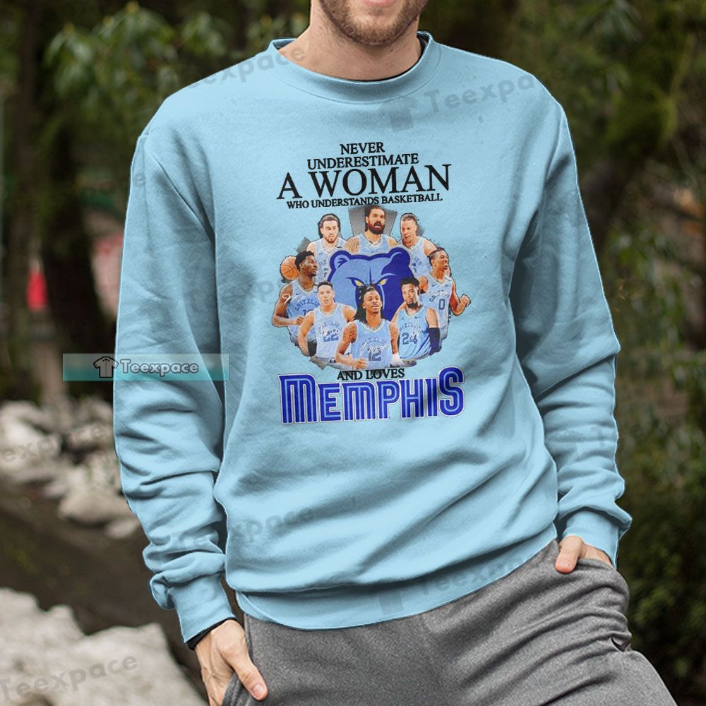 Memphis Grizzlies Never Underestimate a Woman Sweatshirt