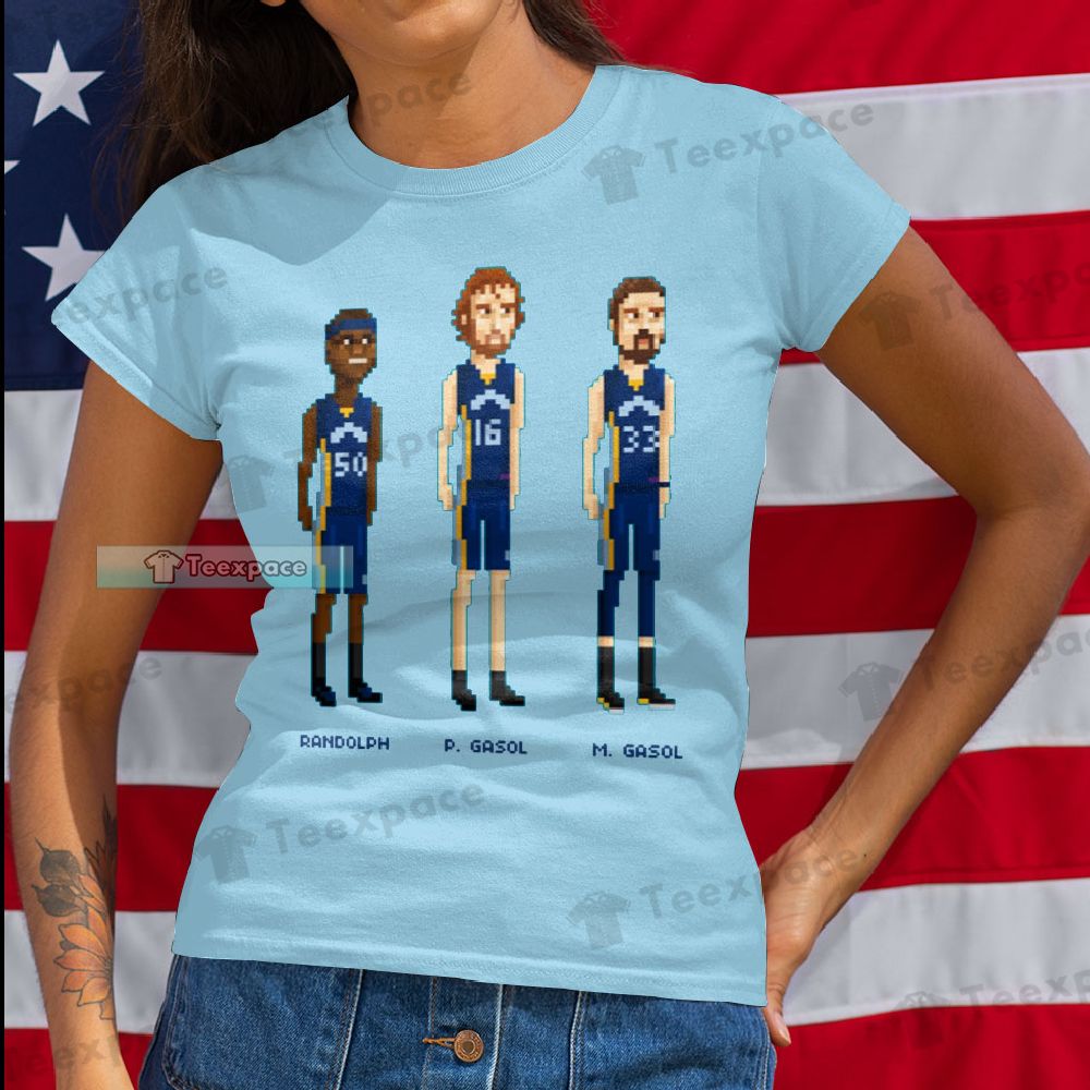 Memphis Grizzlies Randolph P.Gasol M.Gasol T Shirt Womens