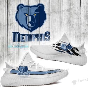 Memphis Grizzlies Tearing Dot Pattern Yeezy Shoes 2