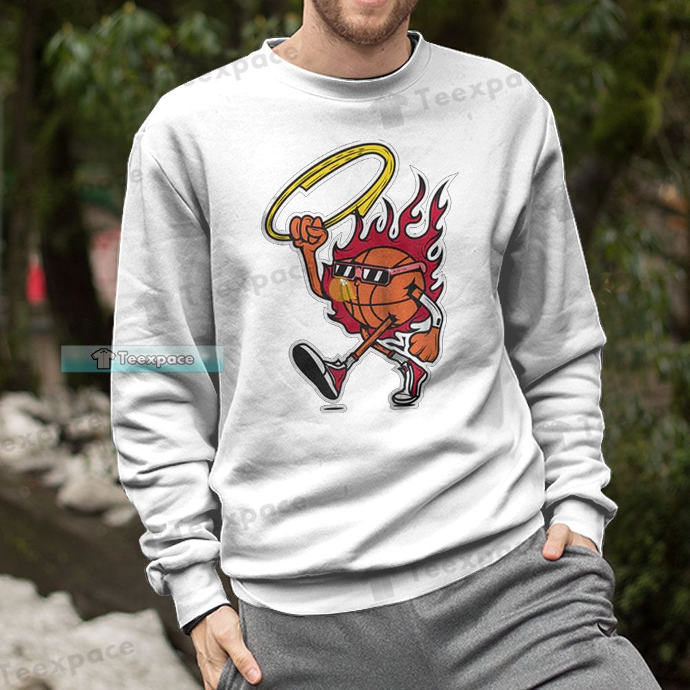 Miami Heat Ball On Fire Sweatshirt