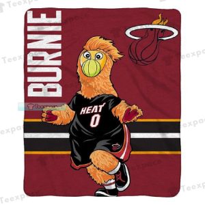 Miami Heat Big Mascot Logo Plush Blanket Heat Gifts