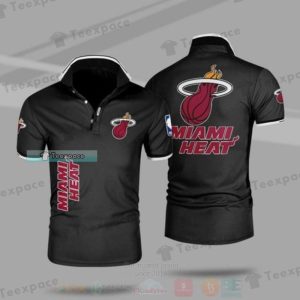 Miami Heat Black Edition Polo Shirt Heat Gifts for him