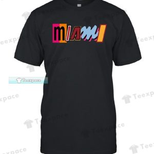 Miami Heat City Edition Letter Colorful Heat Unisex T Shirt