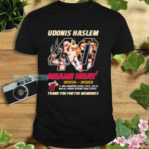 Miami Heat Hot Udonis Haslem Signature Unisex T Shirt