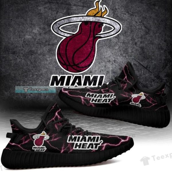 Miami Heat Lightning Yeezy Shoes Gifts for Heat fans