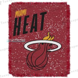 Miami Heat Logo Letter woven Blanket Heat Gifts 1
