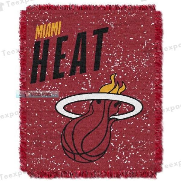 Miami Heat Logo Letter woven Blanket Heat Gifts