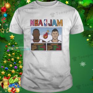 Miami Heat NBA Jam Tyler Herro And Bam Adebayo Shirt