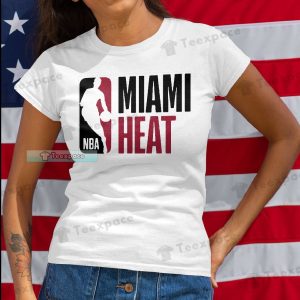 Miami Heat NBA Logo Letter T Shirt Womens