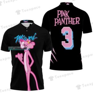 Miami Heat Pink Panther 3 Polo Shirt Heat Gifts