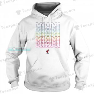 Miami Heat Pride Logo Colorful Heat Hoodie