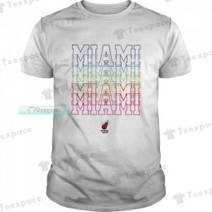 Miami Heat Pride Logo Colorful Heat Unisex T Shirt
