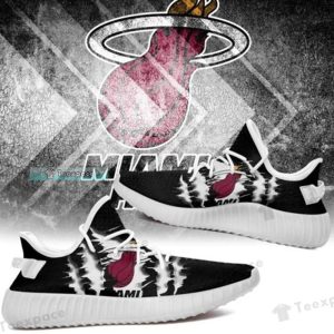 Miami Heat Tearing Logo Yeezy Shoes Heat Gifts 2