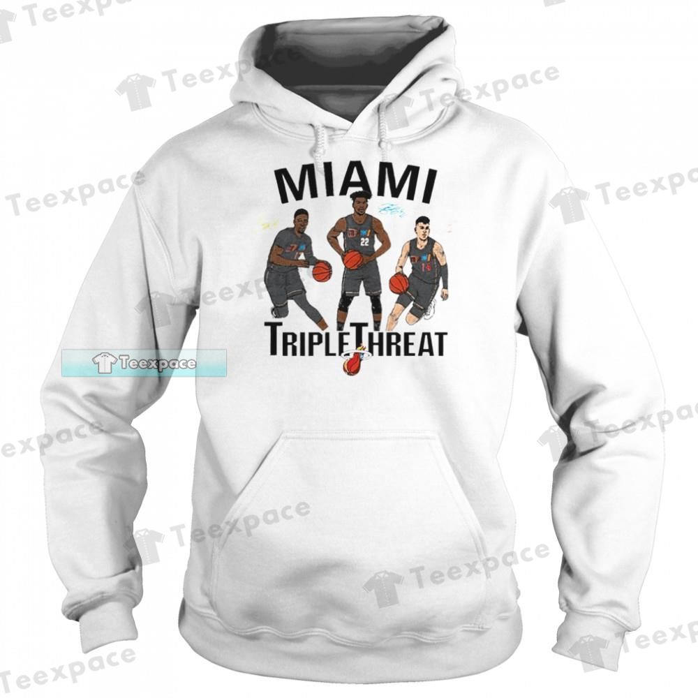 Miami Heat Triple Threat Art Heat Hoodie