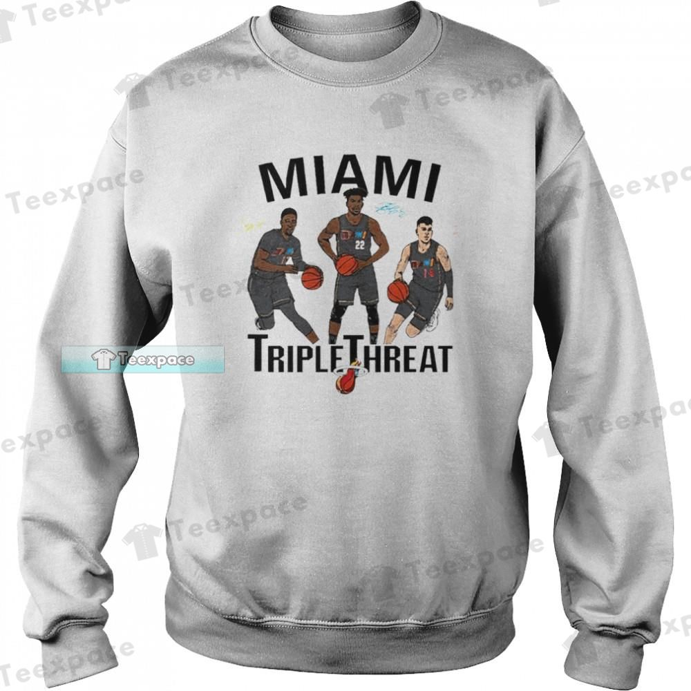 Miami Heat Triple Threat Art Heat Sweatshirt