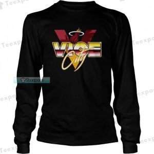 Miami Heat Vice City Logo Heat Long Sleeve Shirt
