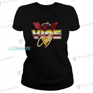 Miami Heat Vice City Logo Heat T Shirt Womens