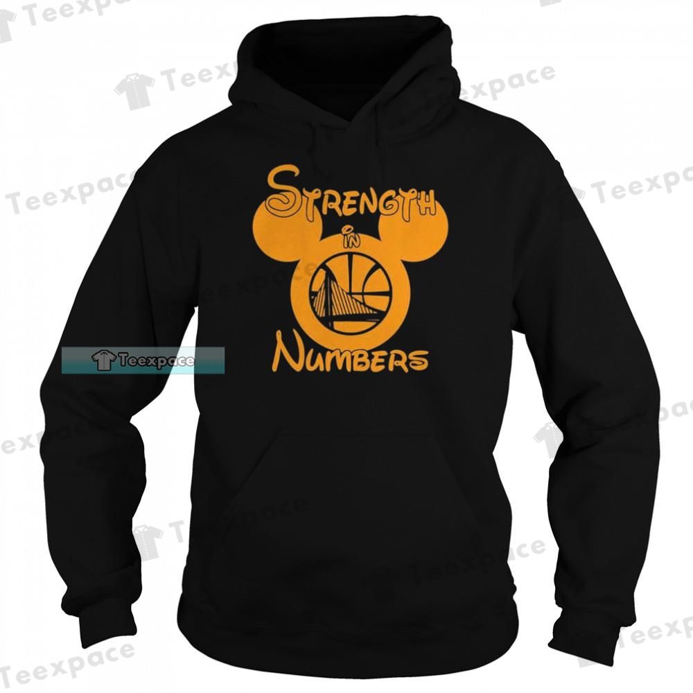 Mickey Mouse Strength In Number Golden State Warriors Hoodie