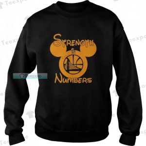 Mickey Mouse Strength In Number Golden State Warriors Sweatshirt