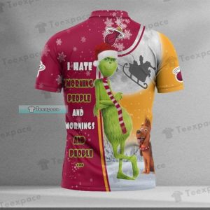 Personalized Funny Christmas The Grinch Miami Heat Polo Shirt 2