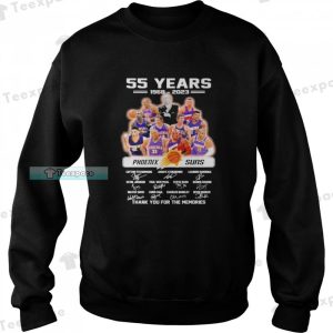 Phoenix Suns 55 Years 1968 2023 Signatures Sweatshirt