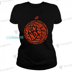 Phoenix Suns Basketball Logo Letter Suns T Shirt Womens