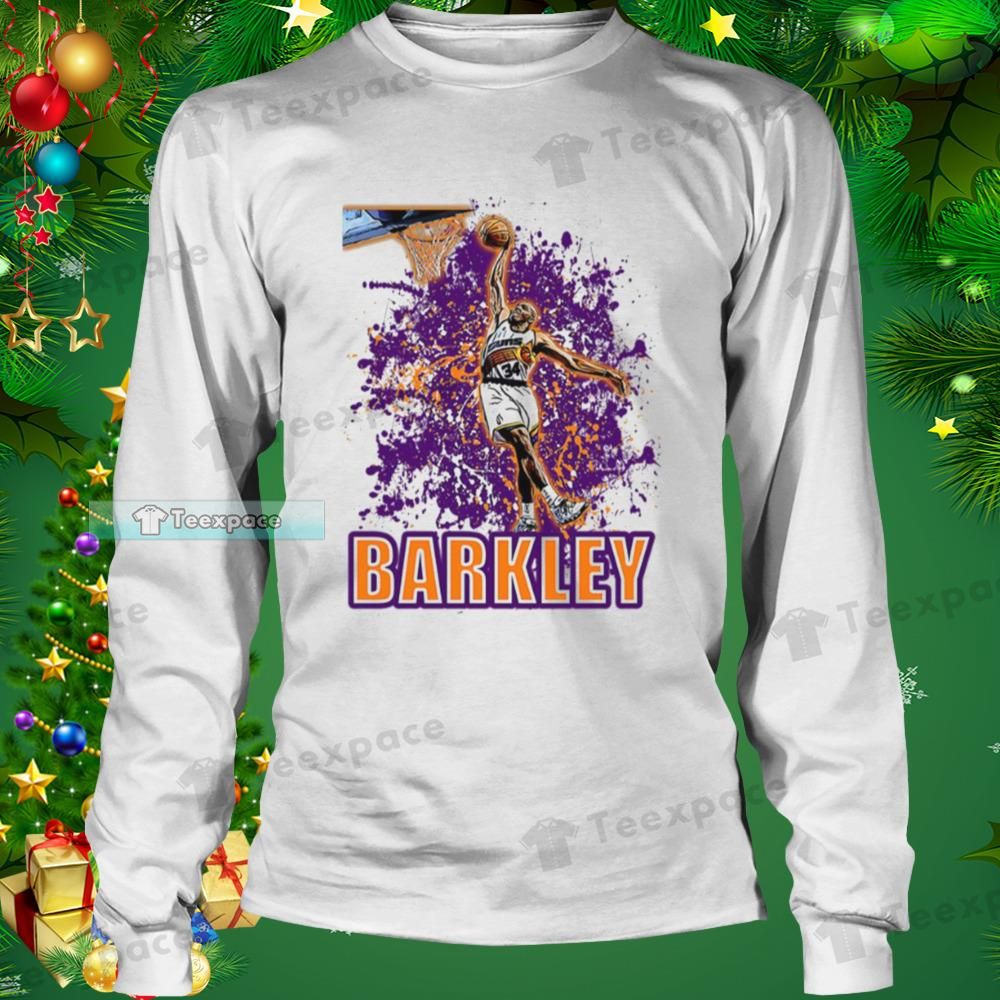 Phoenix Suns Charles Barkley Colorful Art Long Sleeve Shirt