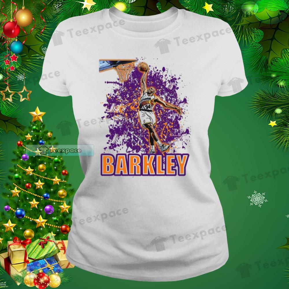 Phoenix Suns Charles Barkley Colorful Art T Shirt Womens