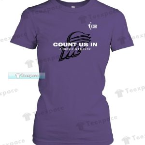 Phoenix Suns Count Us In Mecury Phoenix T Shirt Womens