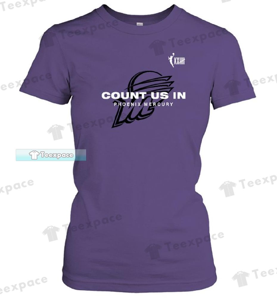 Phoenix Suns Count Us In Mecury Phoenix T Shirt Womens