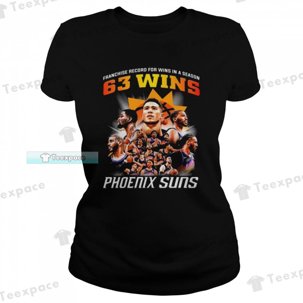 Phoenix Suns Franchise Record For Wins In A Season 63 Wins T Shirt Womens